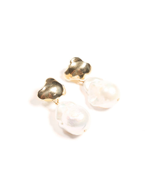 cloud pearl earrings