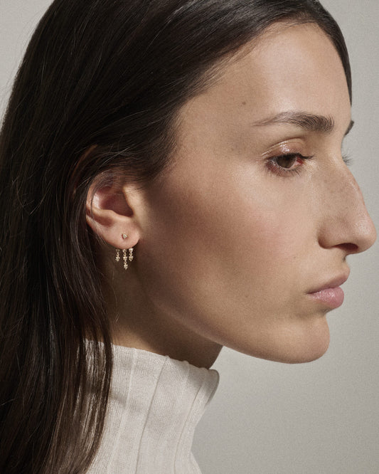 colette earrings - natural diamond