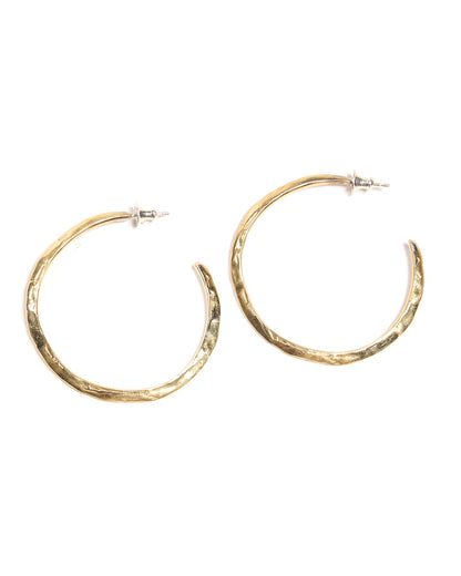 crater hoop earrings