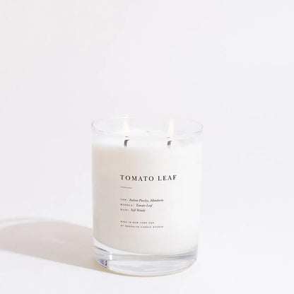 brooklyn candle studio / classic double wick candle - tomato leaf