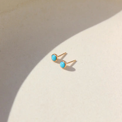 turquoise stud earrings
