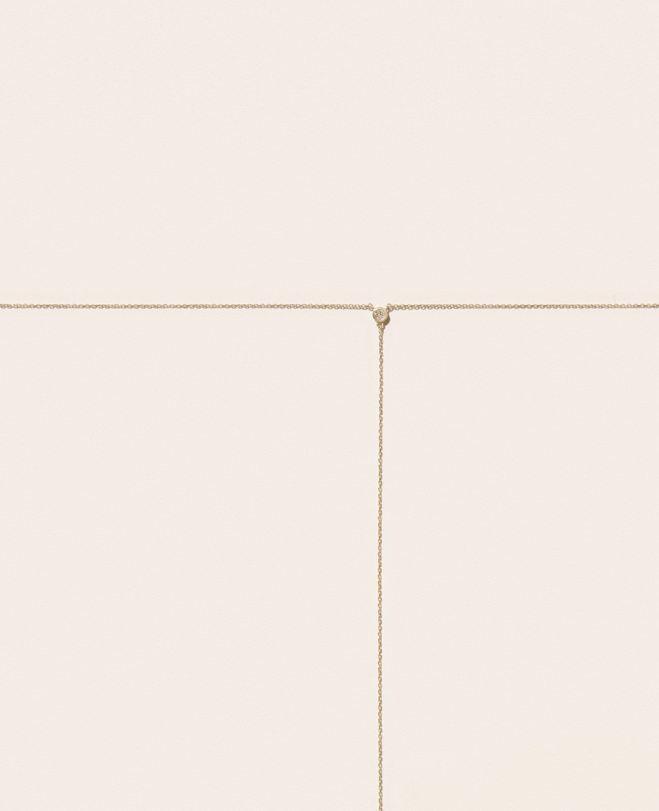 dune necklace chain - natural diamond