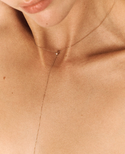 dune necklace chain - natural diamond