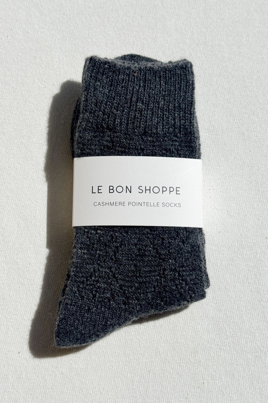 le bon shoppe / cashmere pointelle socks