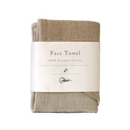 nawrap organic cotton face towel
