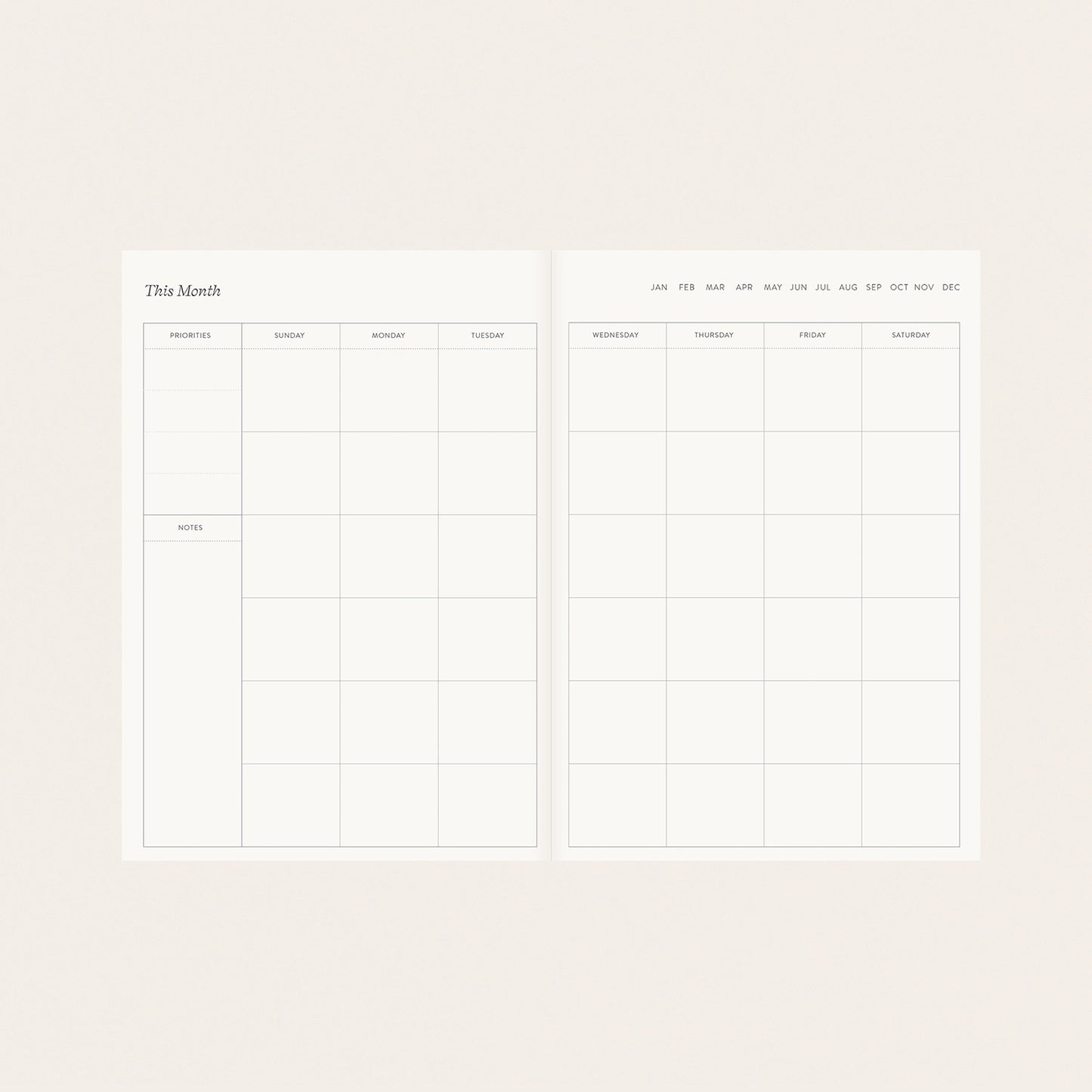 botanica paper co. / linen planner - herbarium