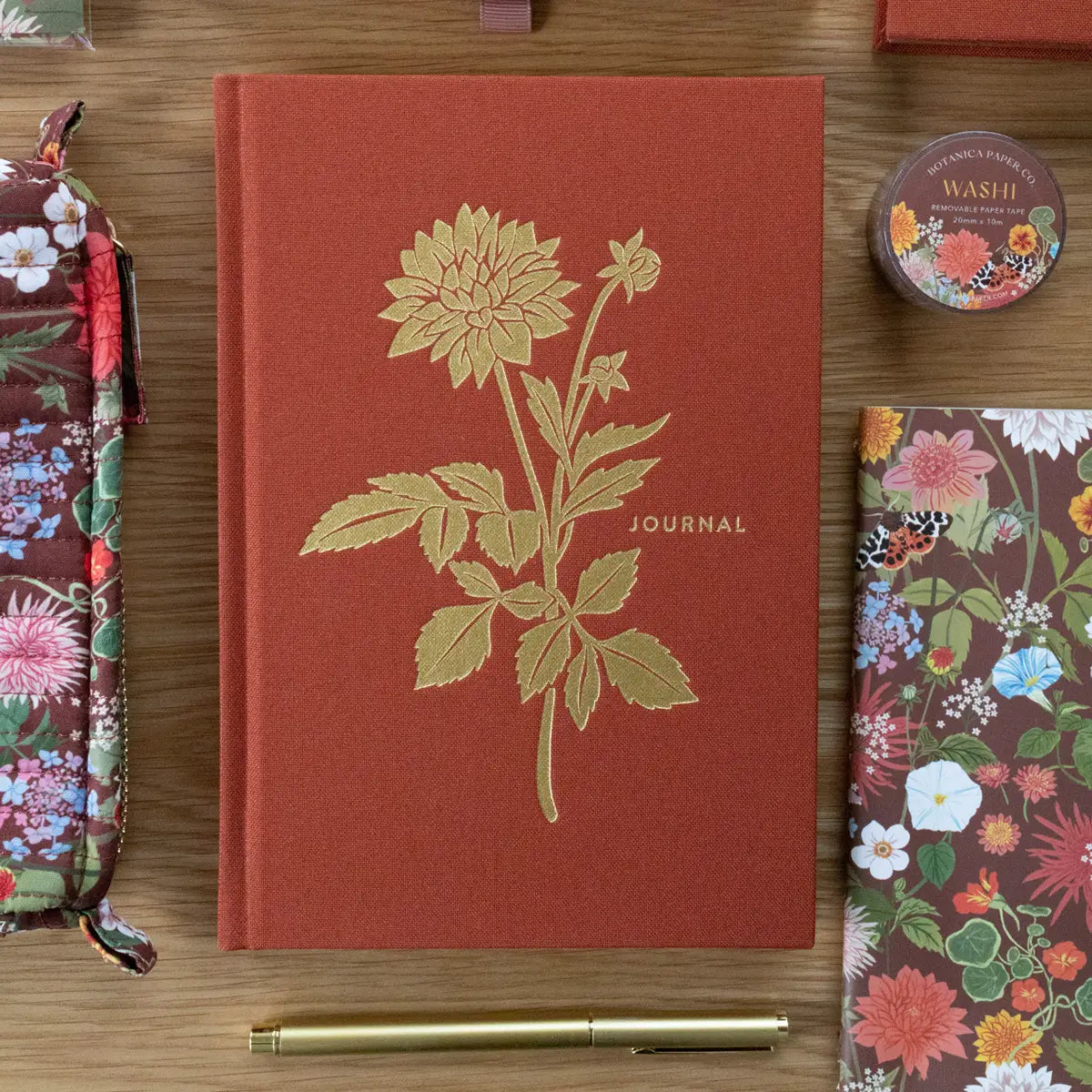 botanica paper co. / linen journal - russet