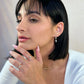 marquise + princess dangling earrings - cz