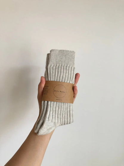 billy bamboo / ribbed cotton high socks