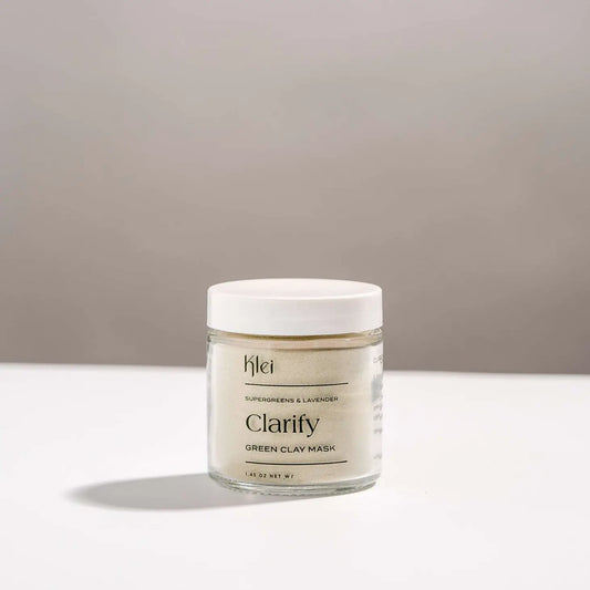 klei / clarify - green clay mask - supergreens & lavender