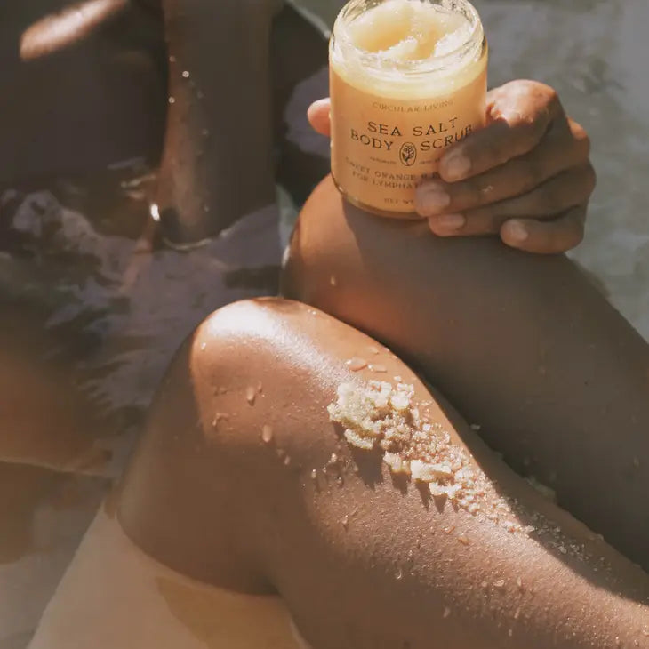 circular living / sea salt body scrub - sweet orange & bergamot