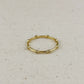 infinity dot ring band - cz