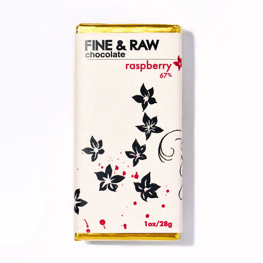 fine & raw / chocolate bar - raspberry