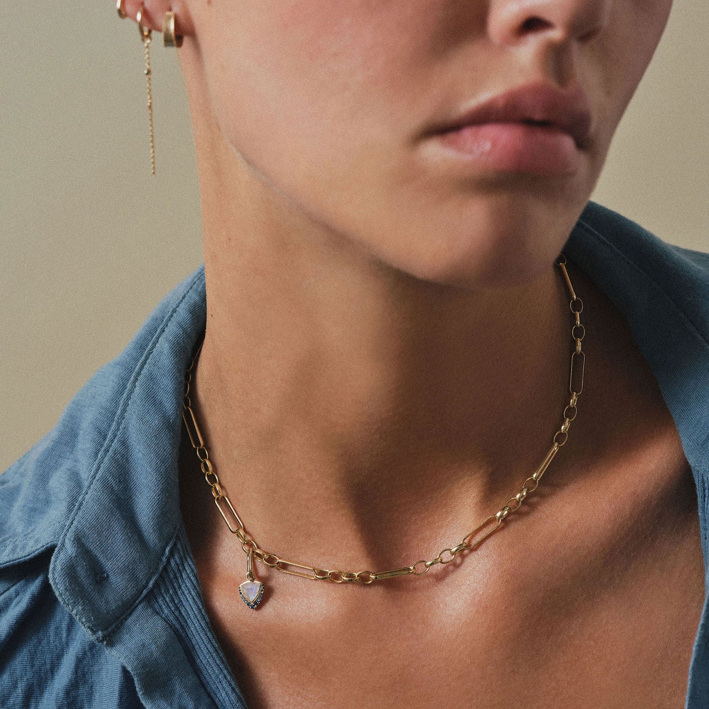 métier / grande eiffel chain necklace