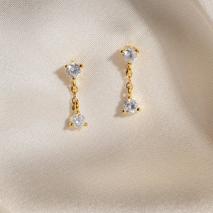evelyn stud dangle earrings