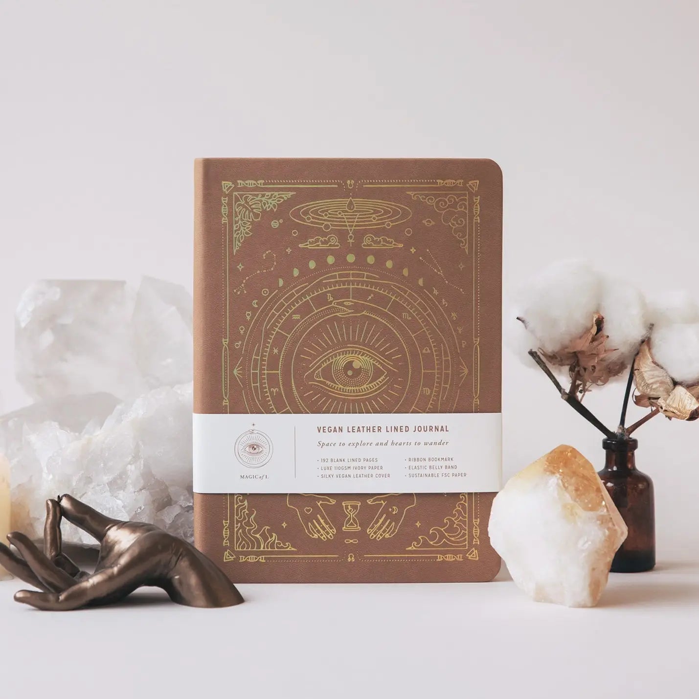 magic of i / vegan leather lined journal