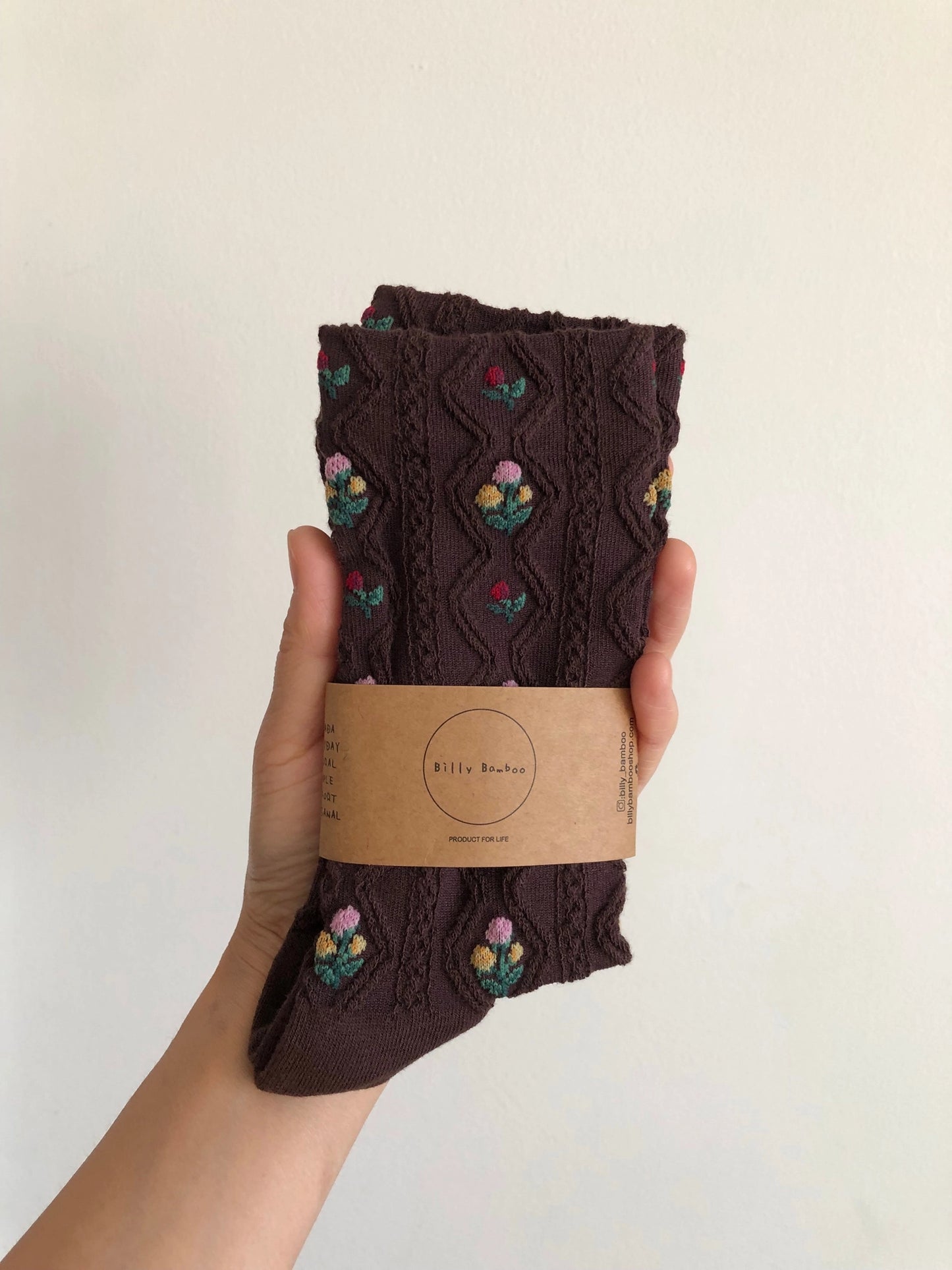 billy bamboo / rose garden socks