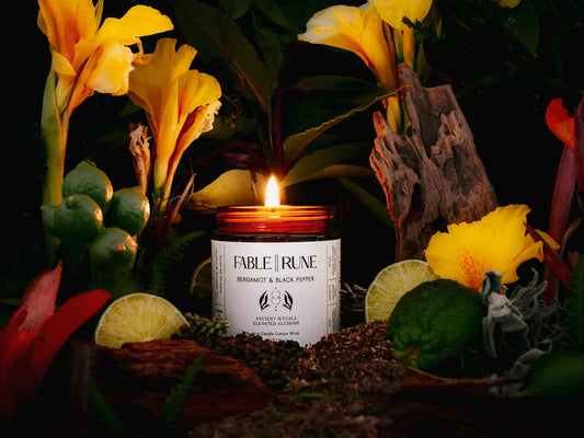 fable || rune / candle - bergamot & black pepper