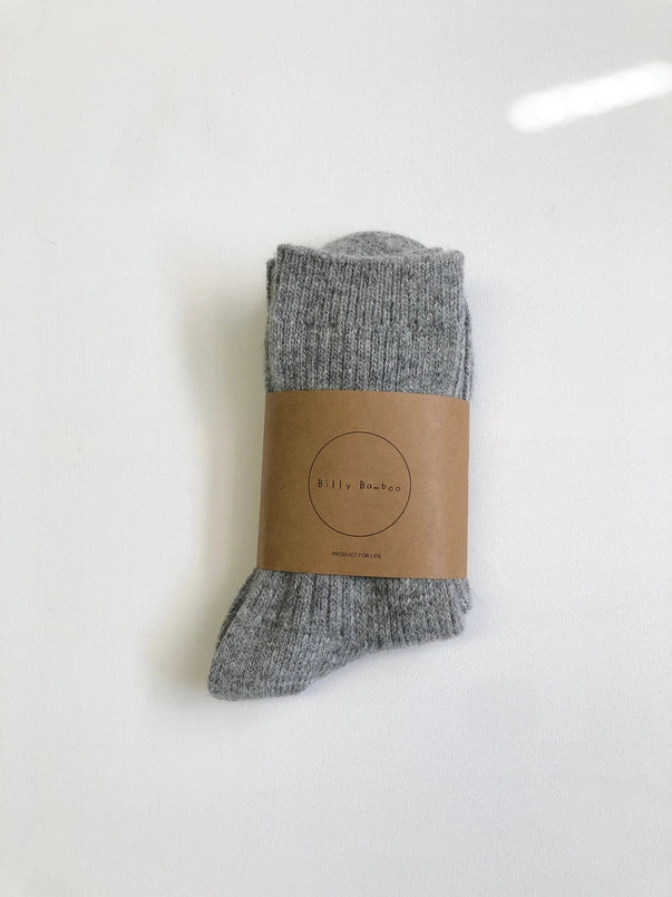 billy bamboo / neutral iceland wool socks
