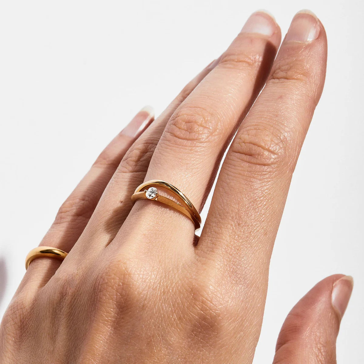 floe curve ring band
