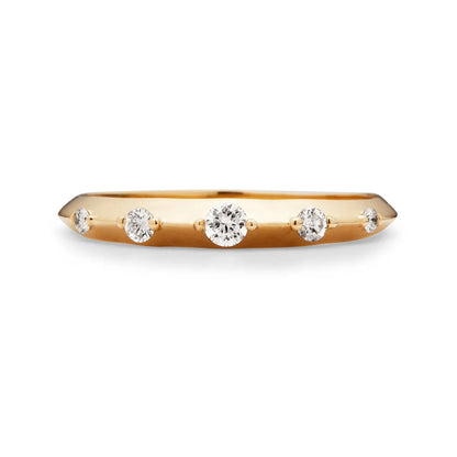 floe five-diamond ring band - natural diamond
