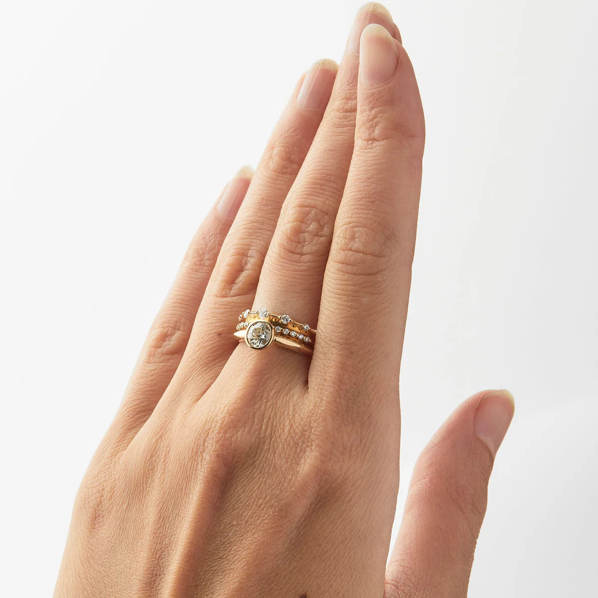 floe five-diamond ring band - natural diamond