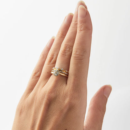 floe five-diamond ring band - natural diamond