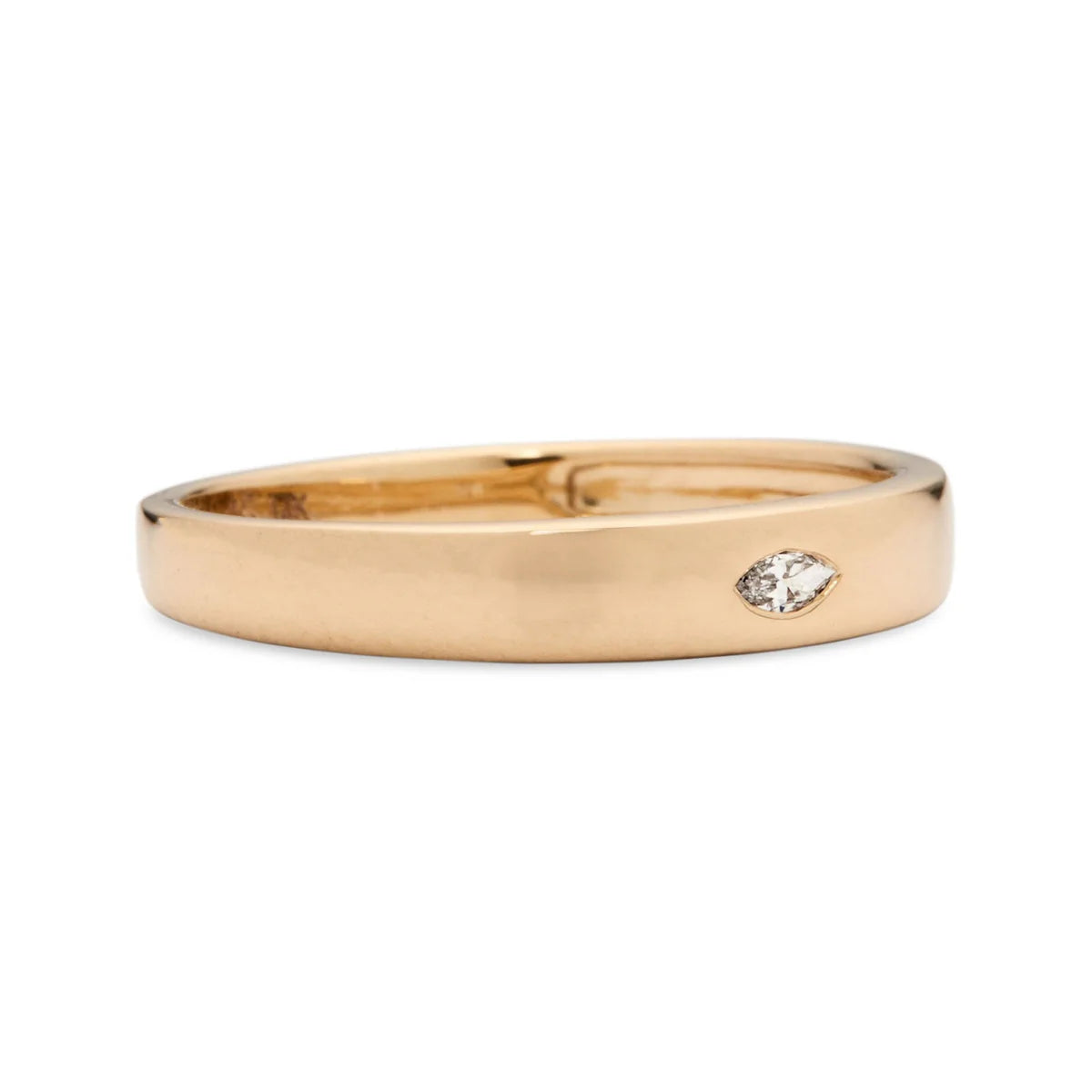 floe marquise diamond signet ring - natural diamond