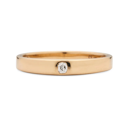floe old mine diamond signet ring - natural diamond