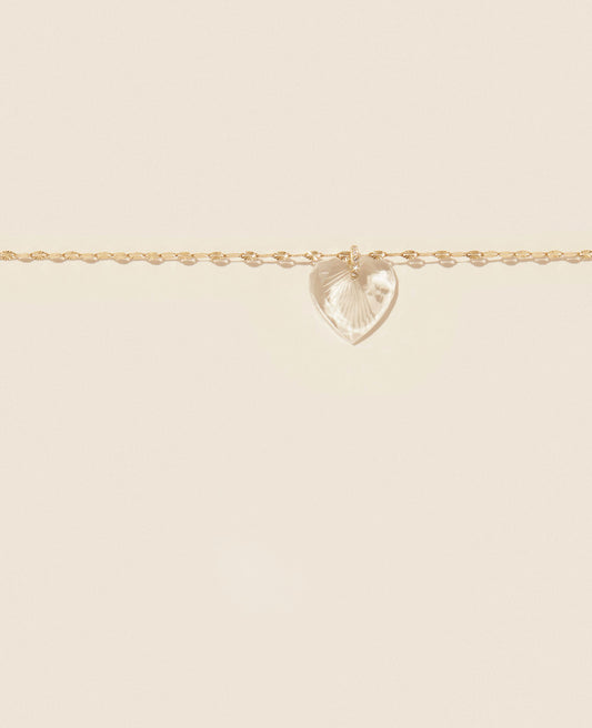 gabin n°3 necklace - engraved crystal