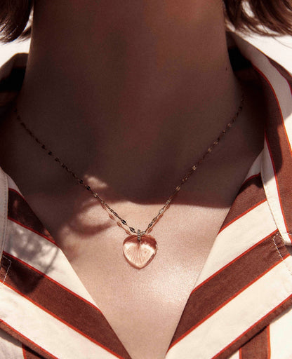 gabin n°3 necklace - engraved crystal