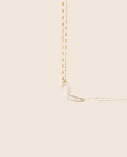 gabin n°3 necklace - engraved crystal