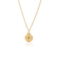 shimmer pendant necklace - emerald + natural diamond