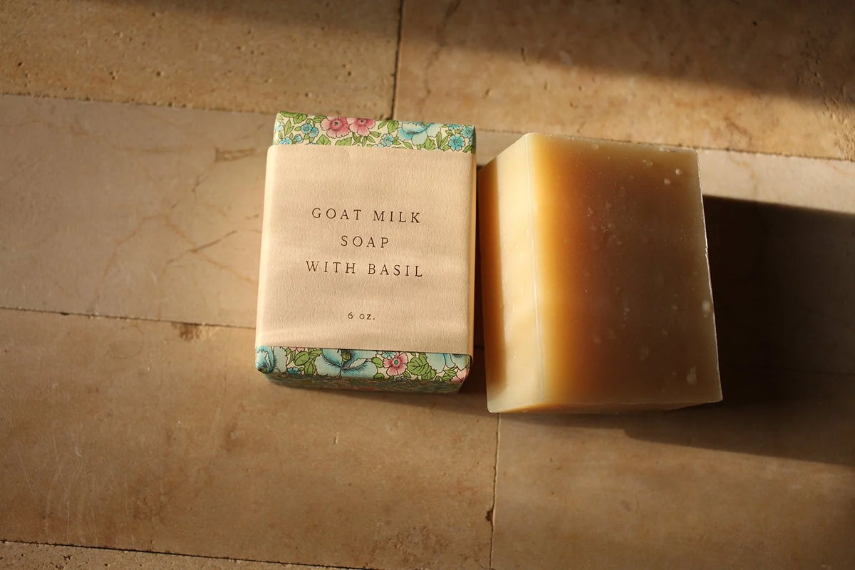 saipua / soap bar - goat milk with basil