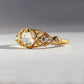 isadora tapered shank ring - 5mm rosecut natural diamond