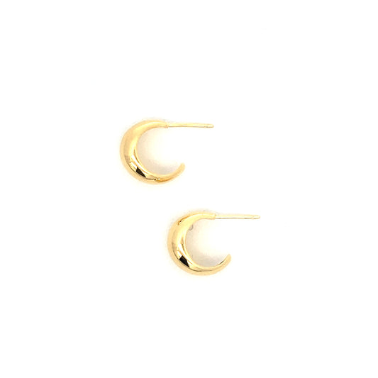 little dome post hoop earrings