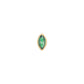 métier / bezel-set marquise gemstone stud earrings