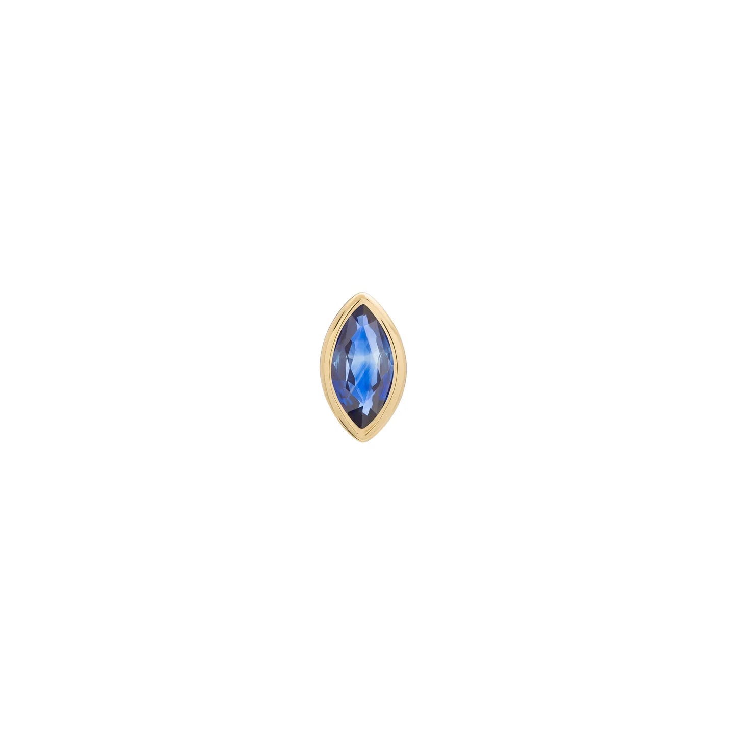 métier / bezel-set marquise gemstone stud earrings