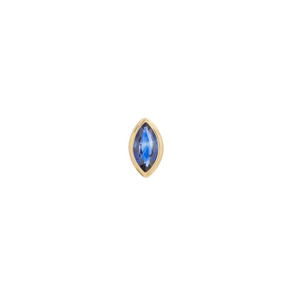 métier / bezel-set marquise gemstone stud earrings