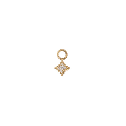 métier / dala gemstone plaque charm - single