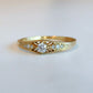 minima tapered shank ring - natural diamond