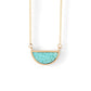one half pendant necklace - nevada turquoise
