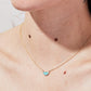 one half pendant necklace - nevada turquoise