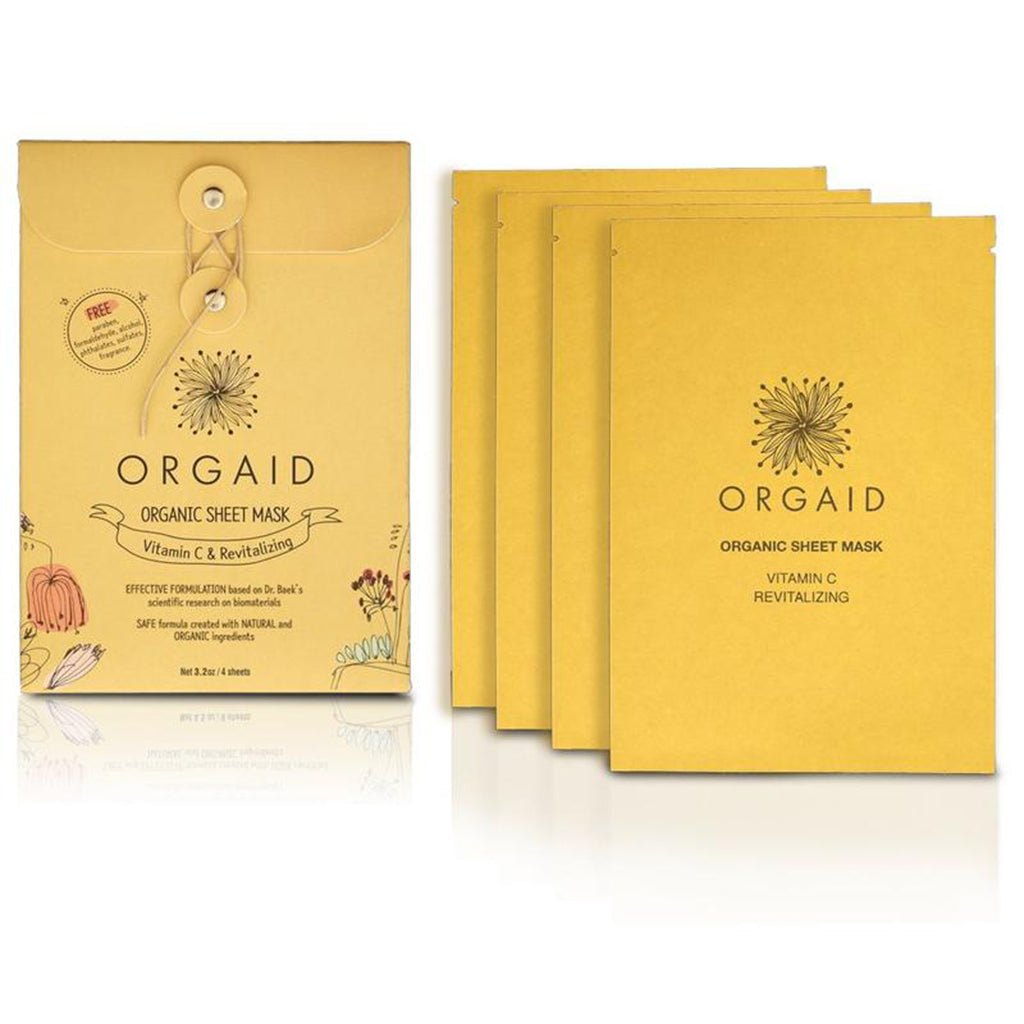 orgaid / organic sheet mask - vitamin c & revitalizing