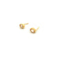 oval milgrain stud earrings - morganite