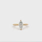 florence marquise solitaire ring - grown diamond