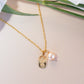 blush pearl pendant charm