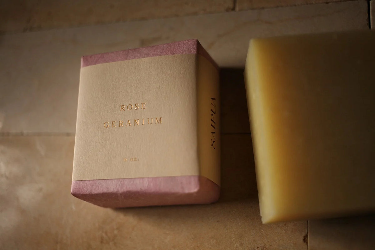 saipua / soap bar - rose geranium