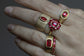 euro band ring - ruby