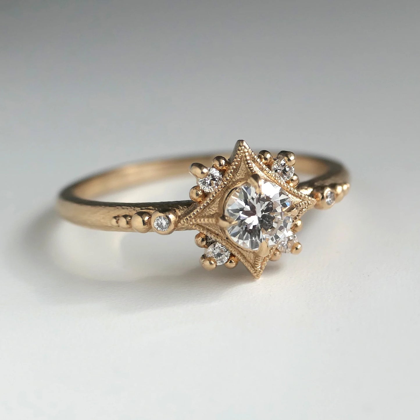 sabine nova ring - natural diamond